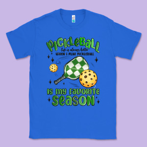 Pickleball Is My Favorite Season Classic Tee Designed By Maliassmallbusiness