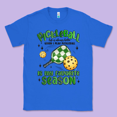 Pickleball Is My Favorite Season Classic Tee Designed By Maliassmallbusiness