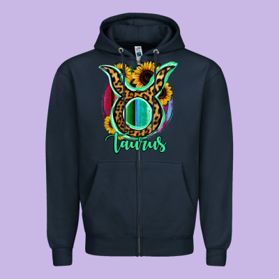 Taurus Zodiac Zipper Hoodie Designed By Bettercallsaul