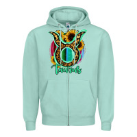 Seafoam Taurus Zodiac Zipper Hoodie - Bettercallsaul