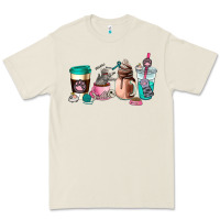 Bone cat  coffee cup Premium Tee - AdoDesignShop