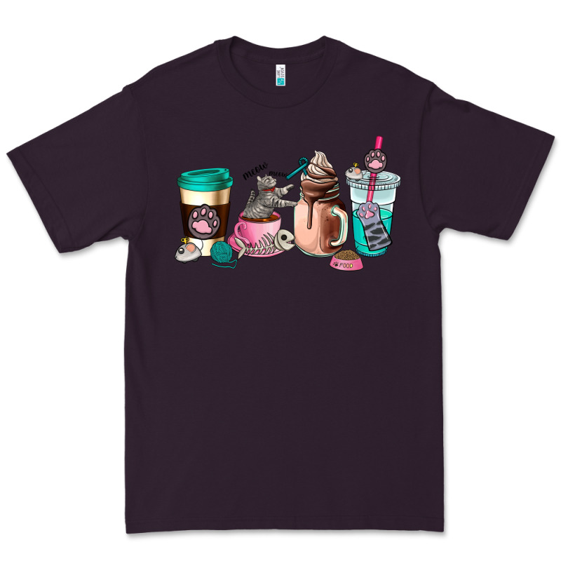 Cat  Coffee Cup Premium Tee by AdoDesignShop | Teevron
