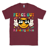 Burgundy peace out 2024 kindergarten Classic Tee - JahusDesignShop
