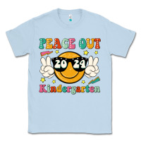 Dusty Blue peace out 2024 kindergarten Classic Tee - JahusDesignShop