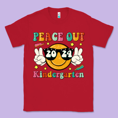 Peace Out 2024 Kindergarten Classic Tee Designed By Jahusdesignshop