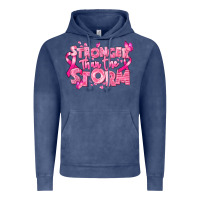 Vintage Denim stronger than the storm breast cancer Vintage Hoodie - RanaPortraitStore
