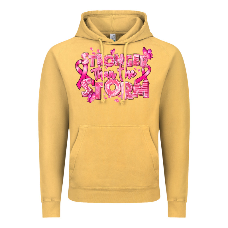 Stronger Than The Storm Breast Cancer Vintage Hoodie by RanaPortraitStore | Teevron