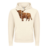 Vintage Artic highland cow Vintage Hoodie - BarkalooDesign