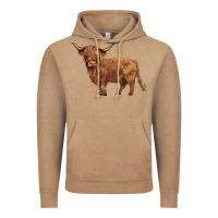 Vintage Coffee highland cow Vintage Hoodie - BarkalooDesign