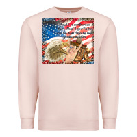 Pale Pink god bless the usa Premium Sweatshirt - TumblerDesignByShophia