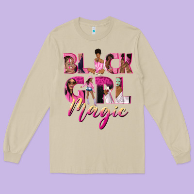 Black Girl Magic Long Sleeve Tee Designed By Nancycooperartshop