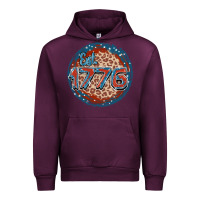 Mauve Wine Est. 1776 Urban Hoodie - FaDigitalArtStudio