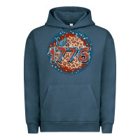 Pigment Midnight Navy Est. 1776 Urban Hoodie - FaDigitalArtStudio