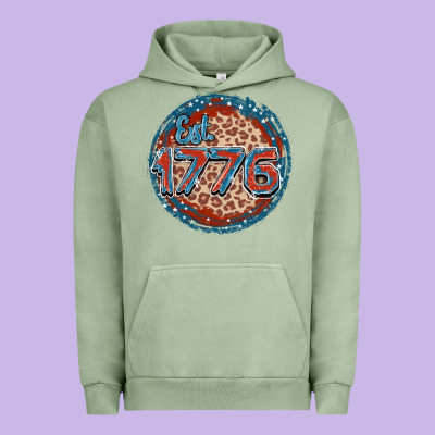 Est. 1776 Urban Hoodie Designed By Fadigitalartstudio