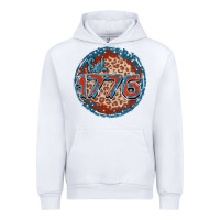 White Est. 1776 Urban Hoodie - FaDigitalArtStudio