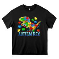 Black autism rex Heavy Core Tee - BarkalooDesign