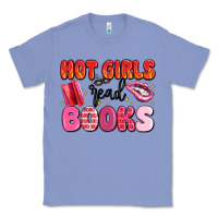 Colony Blue hot girls read books Classic Tee - MaliasSmallBusiness