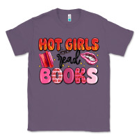 Lavender hot girls read books Classic Tee - MaliasSmallBusiness