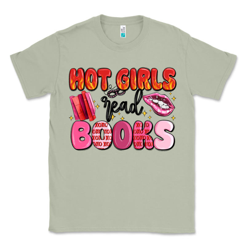 Hot Girls Read Books Classic Tee by MaliasSmallBusiness | Teevron