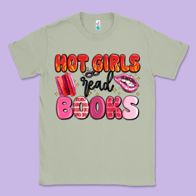 Hot Girls Read Books Classic Tee Designed By Maliassmallbusiness
