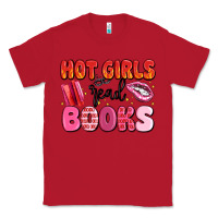 Red hot girls read books Classic Tee - MaliasSmallBusiness