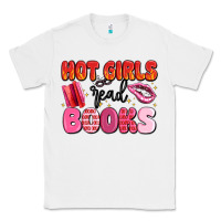 White hot girls read books Classic Tee - MaliasSmallBusiness