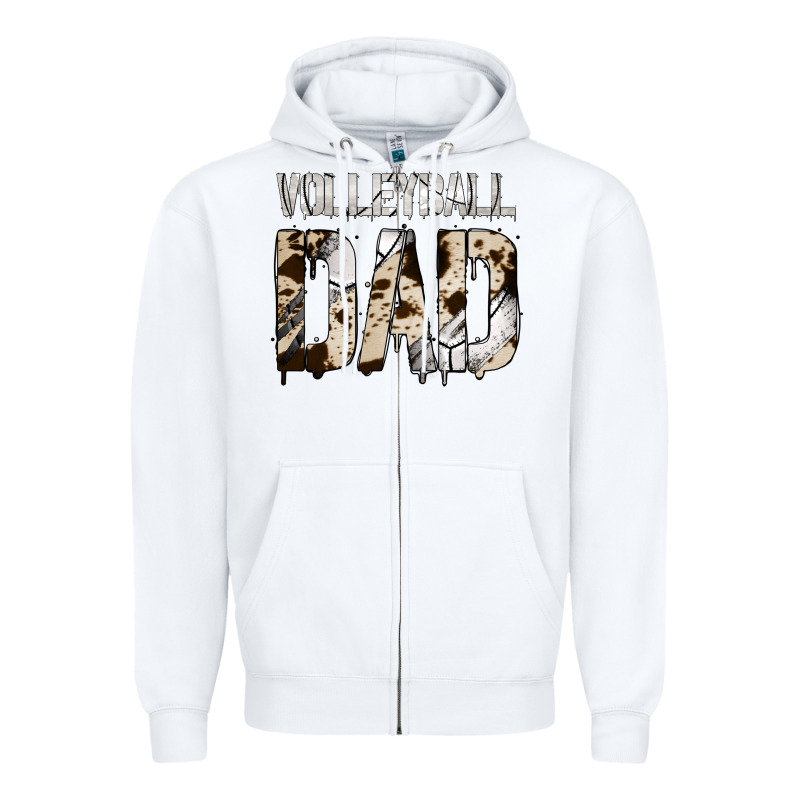 Volleyball Dad Zipper Hoodie by Bettercallsaul | Teevron