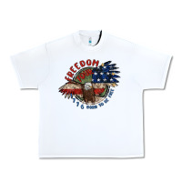 White freedom tour Urban Heavy Tee - MaliasSmallBusiness