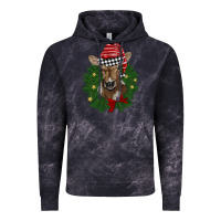 Cloud Black christmas wreath baby calf Vintage Hoodie - BarkalooDesign