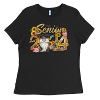 Black senior 2024 Ladies Tee - RacoonDesign