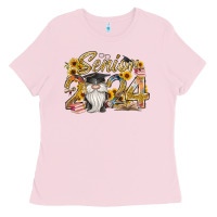 Bubblegum Pink senior 2024 Ladies Tee - RacoonDesign