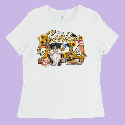 Senior 2024 Ladies Tee Designed By Racoondesign