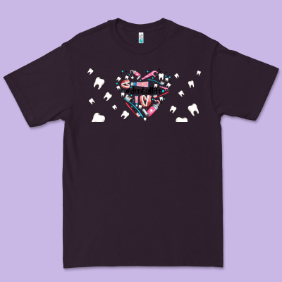 Dental Life Dentist Elements Premium Tee Designed By Adodesignshop