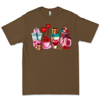 Cacao valentines day roses coffee cups Premium Tee - AdoDesignShop