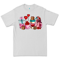 Dove Grey valentines day roses coffee cups Premium Tee - AdoDesignShop