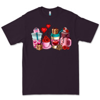 Plum valentines day roses coffee cups Premium Tee - AdoDesignShop