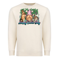 Sandshell Gnome bunny Happy Easter Day Premium Sweatshirt - HowdyJamesFarm