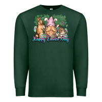 Sports Green Gnome bunny Happy Easter Day Premium Sweatshirt - HowdyJamesFarm