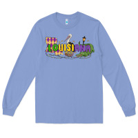 Colony Blue louisiana mardi gras Long Sleeve Tee - MaliasSmallBusiness