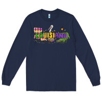 Navy louisiana mardi gras Long Sleeve Tee - MaliasSmallBusiness