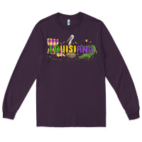 Plum louisiana mardi gras Long Sleeve Tee - MaliasSmallBusiness