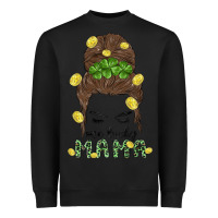 Black one lucky mama Heavyweight Sweatshirt - MaliasSmallBusiness