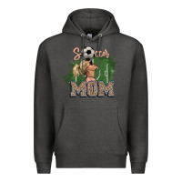 Charcoal Heather Soccer Mom Premium Hoodie - HowdyJamesFarm