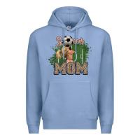 Colony Blue Soccer Mom Premium Hoodie - HowdyJamesFarm