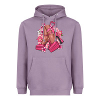 Lavender Cancer high heels Cancer Awareness Heavyweight Hoodie - HowdyJamesFarm