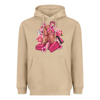 Mushroom Cancer high heels Cancer Awareness Heavyweight Hoodie - HowdyJamesFarm