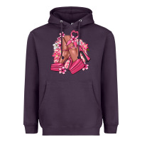 Plum Cancer high heels Cancer Awareness Heavyweight Hoodie - HowdyJamesFarm