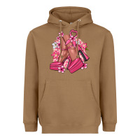 Toasted Coconut Cancer high heels Cancer Awareness Heavyweight Hoodie - HowdyJamesFarm
