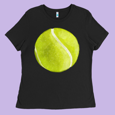 Tennis Ball Fa Element 2 Ladies Tee Designed By Fadigitalartstudio