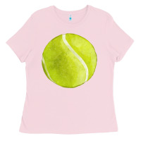 Bubblegum Pink tennis ball fa element 2 Ladies Tee - FaDigitalArtStudio